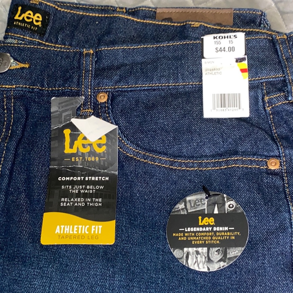 Lee Jeans‎ Athletic Fit Tapered Leg 40x30 - Picture 2 of 3